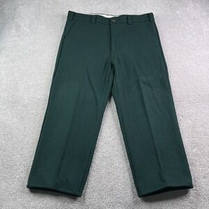 Big Bill‎ Pants Mens 38x26 Green Heavy Wool Flannel Hunting Workwear Utility